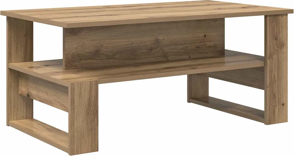 SYFAX Tavolino da Salotto Rovere Artigianale 90x50x40cm | Design Top