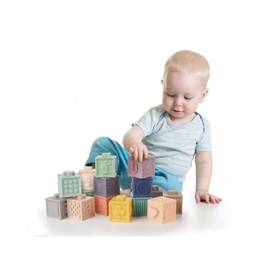 Blocs de construction texturés et souples Canpol Babies pour l'éveil 12pc - 3