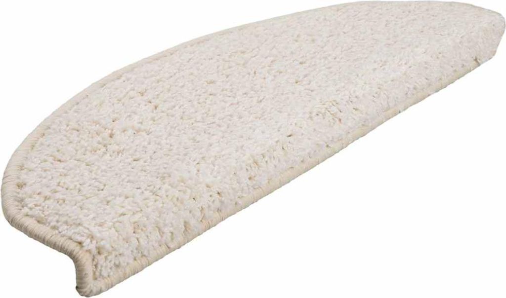 vidaXL Stufenmatten 30 Stk. 65x21x4 cm Weiß Halbrund Groß