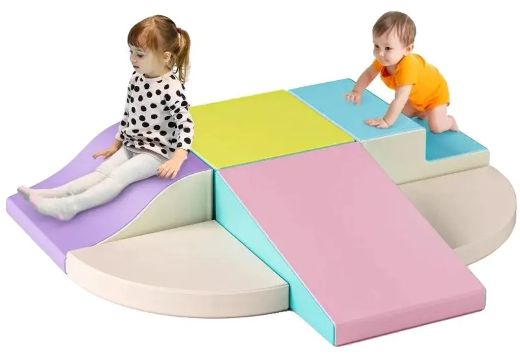Blocs d'escalade en mousse sécurisés pour motricité enfant - Lot de 5