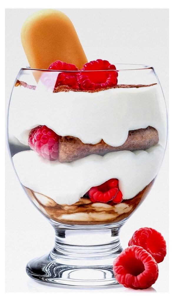 Eisschalen 280 ml, 6er Set Dessertgläser aus Glas, ideal für Sorbet, Dessert, Tiramisu, Pudding, Eis, Panna Cotta
