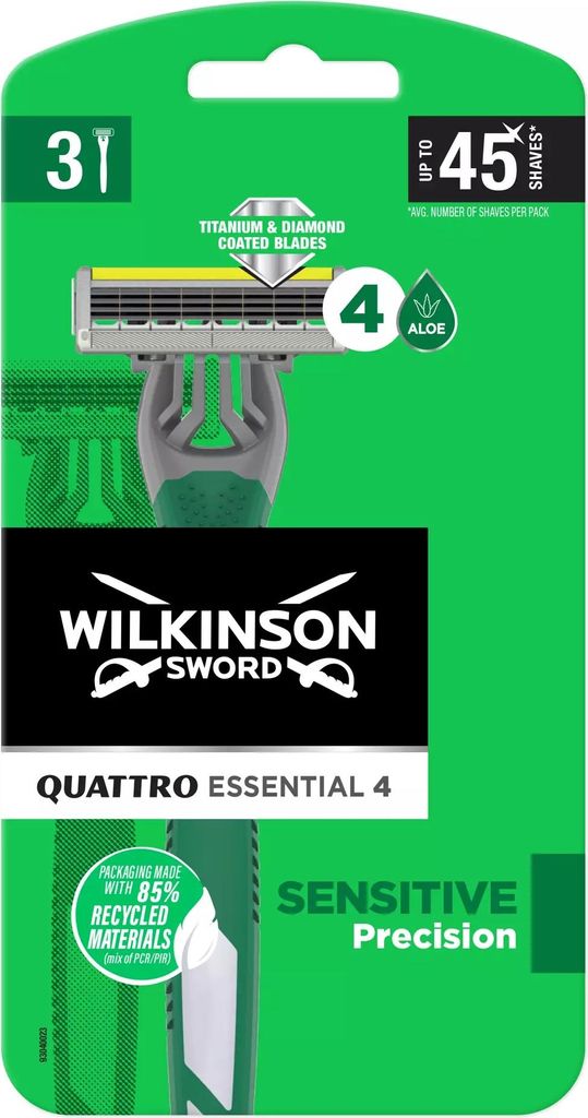 Wilkinson Sword Quattro Essential Sensitive - Maszynki Immagine del prodotto 
