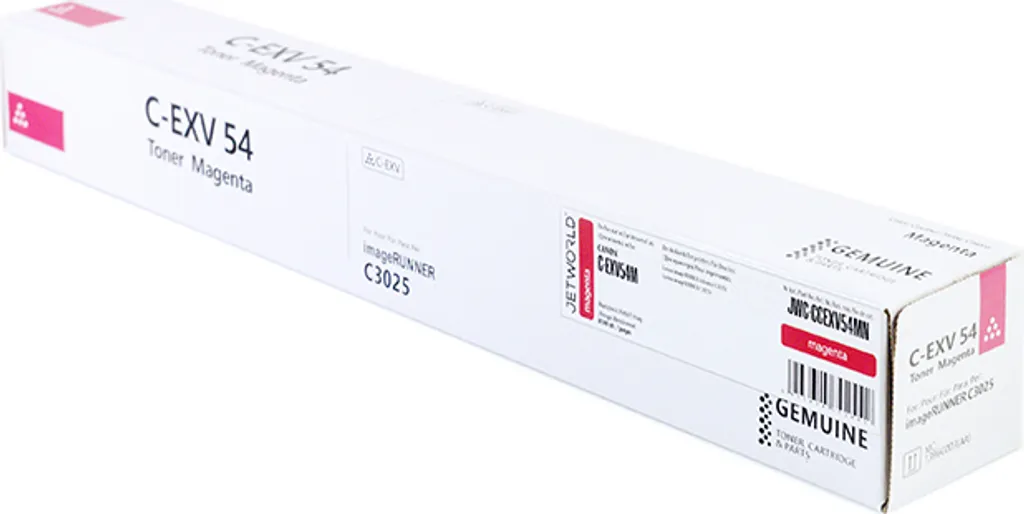 Toner Magenta C-EXV54M 1396C002 JetWorld Capacité 15500 Pages PRO