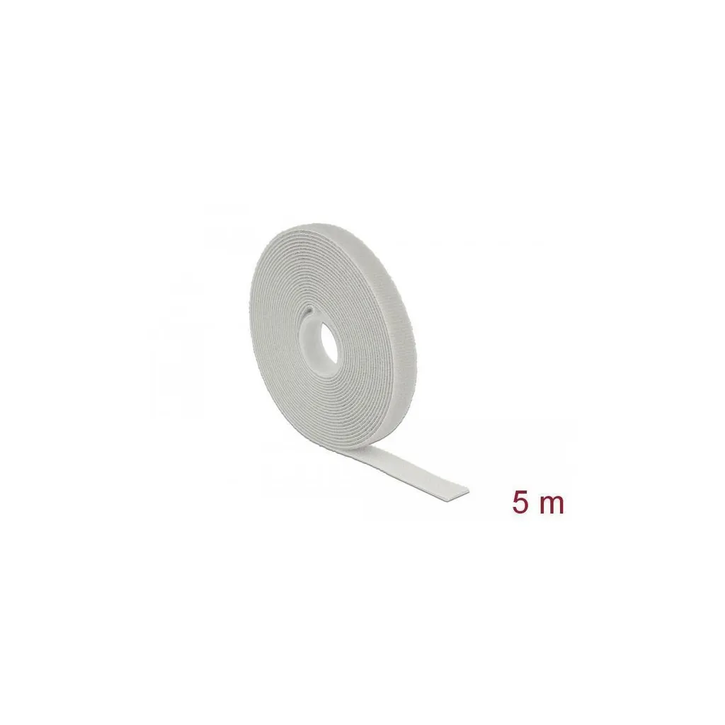 Nastro a Strappo DeLOCK 5m Grigio per Cablaggio Strutturato