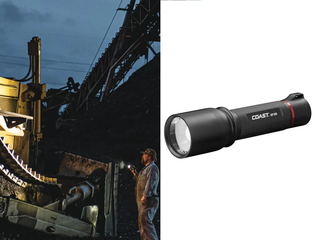 Torcia Tattica Coast HP10R 1050lm - Ottica Pure Beam e Dual Power