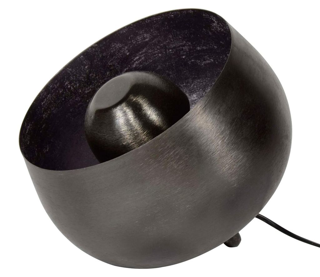 FURNLUX Tischlampe Korb Schwarz 28cm / Hauptfarbe: Schwarz Produktbild 
