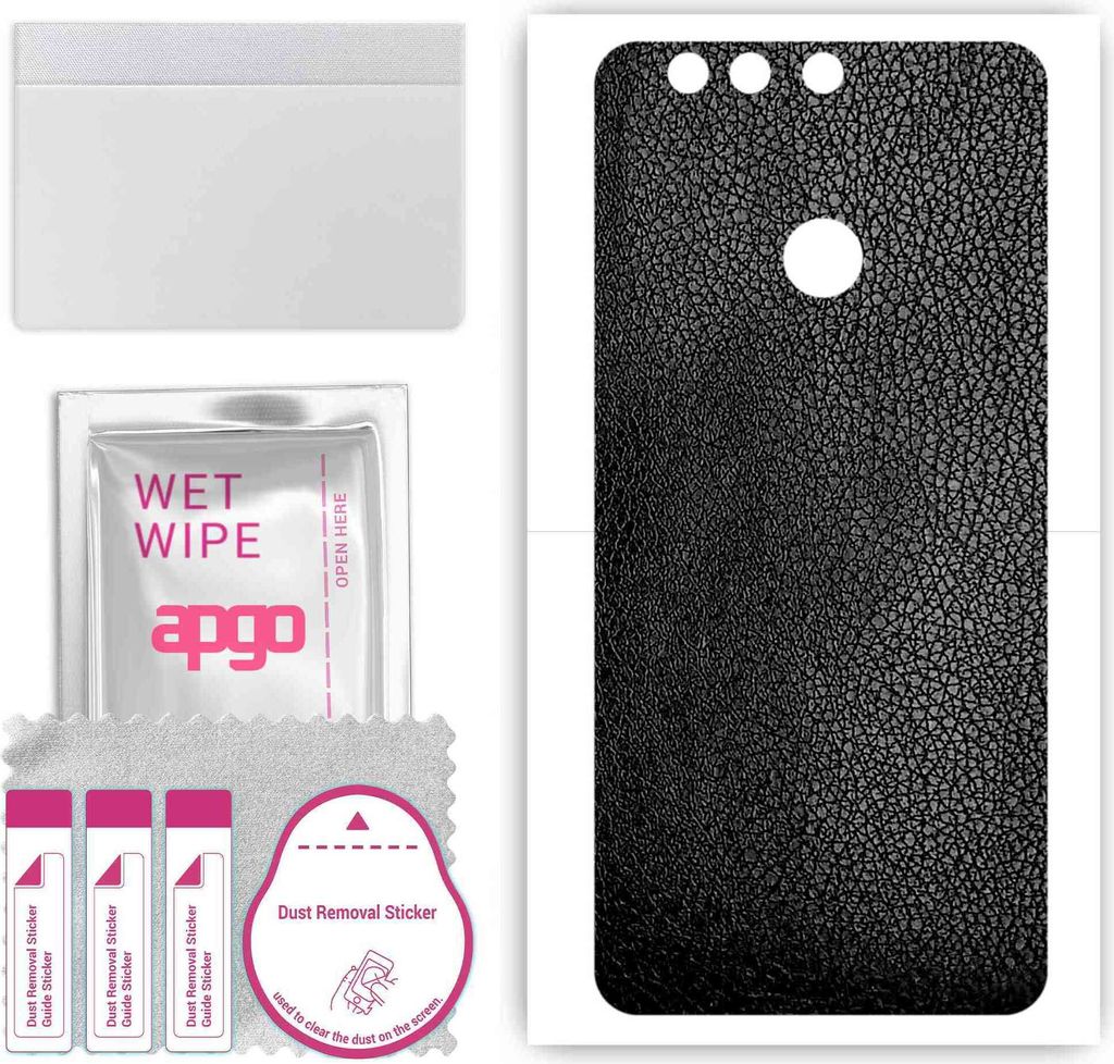 apgo Rückseite Schutzfolie, Skin, kompatibel mit TP-Link Neffos N1, Hinten Displayschutzfolie aus Vinylfolie, kratzfest, einfache Montage - Schwar...