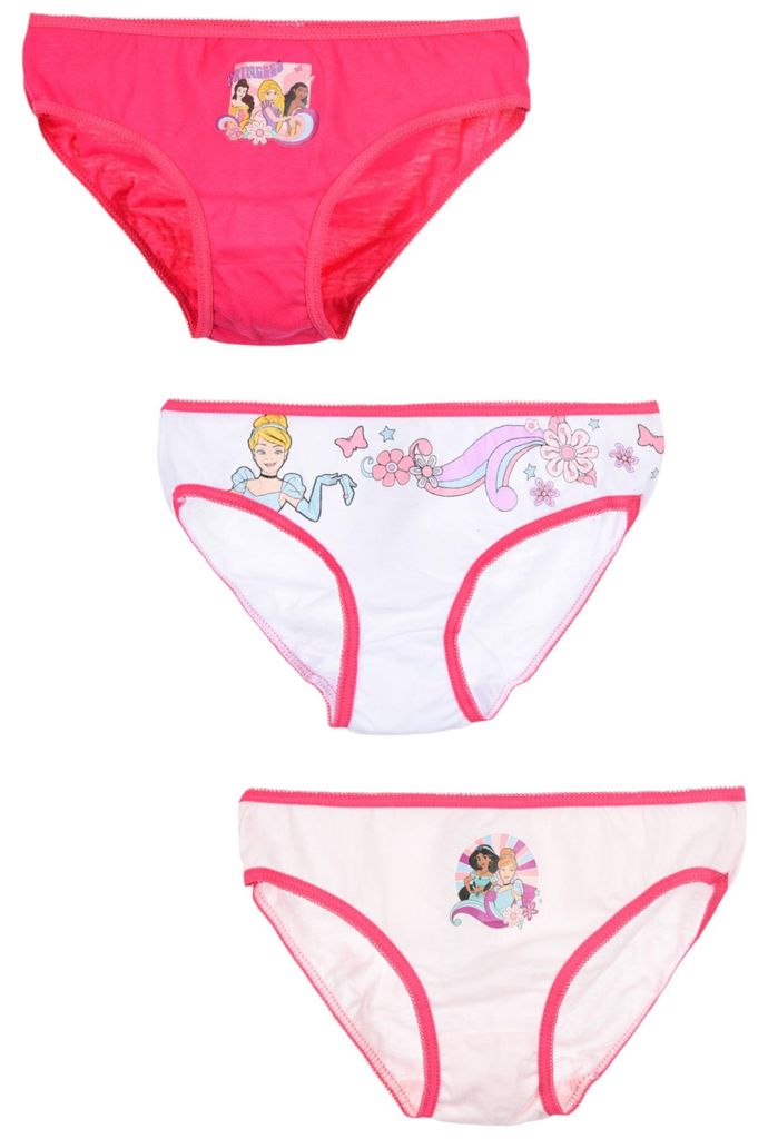 3er-Set: Slips Disney Princess Bunt 110-116 cm