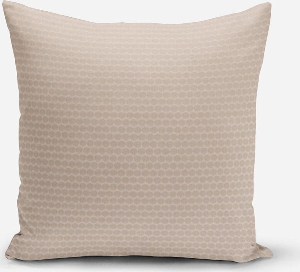 SCHÖNER LEBEN. Kissenhülle Jacquard Punkte beige dunkelbeige Größe 40x40cm (HxB) 40x40cm (HxB) Größe