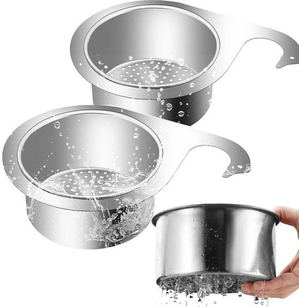 Filtre pour Évier en Acier Inox avec Système de Double Filtration Durable