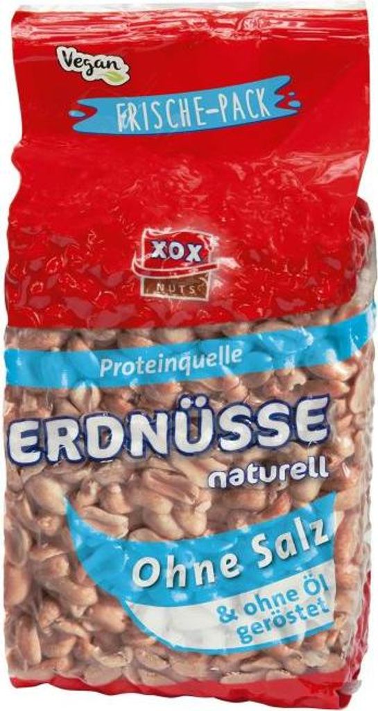 XOX Erdnüsse Naturell 85022 900g Produktbild 