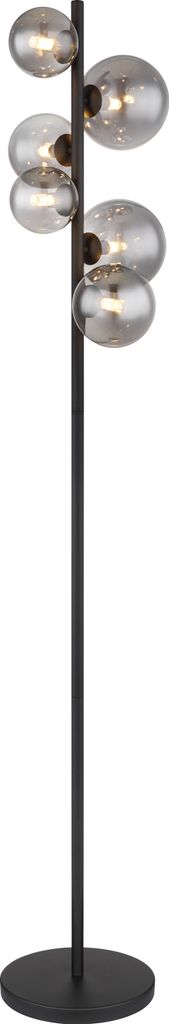 Globo Lighting Stehleuchte Metall schwarz matt, 6x G9 LED Produktbild 