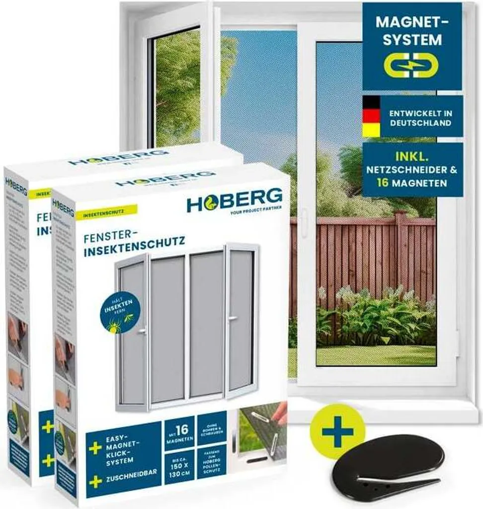 Moustiquaire Fenêtre 150 x 130 cm Découpable - Protection Lot de 2