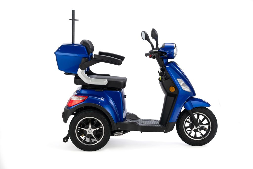 Veleco ZT63 Retro Elektromobil – Seniorenmobil Mit Straßenzulassung, 40–60 Km Reichweite, 12 Km/h | Vollfederung, Alarmanlage, Fernbedienung