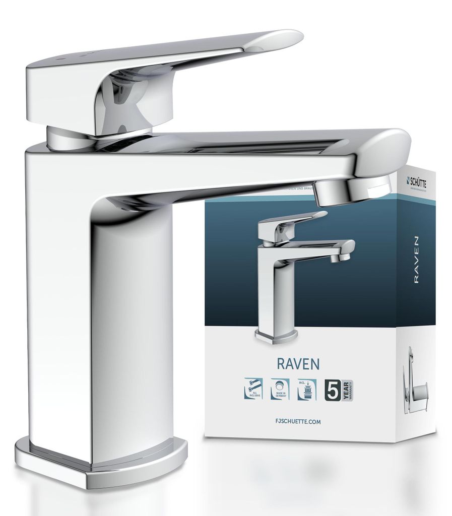 SCHÜTTE Waschbeckenarmatur RAVEN, Badarmatur mit PopUp Produktbild 
