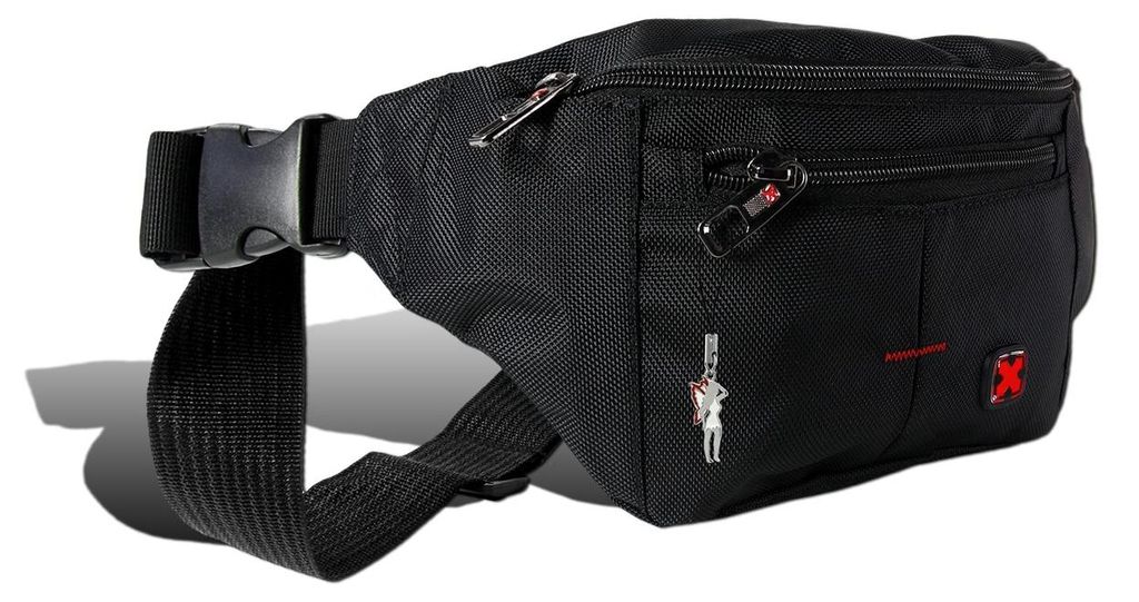 Cintura borsa nera Travel N Meet borsa poliestere Immagine del prodotto 
