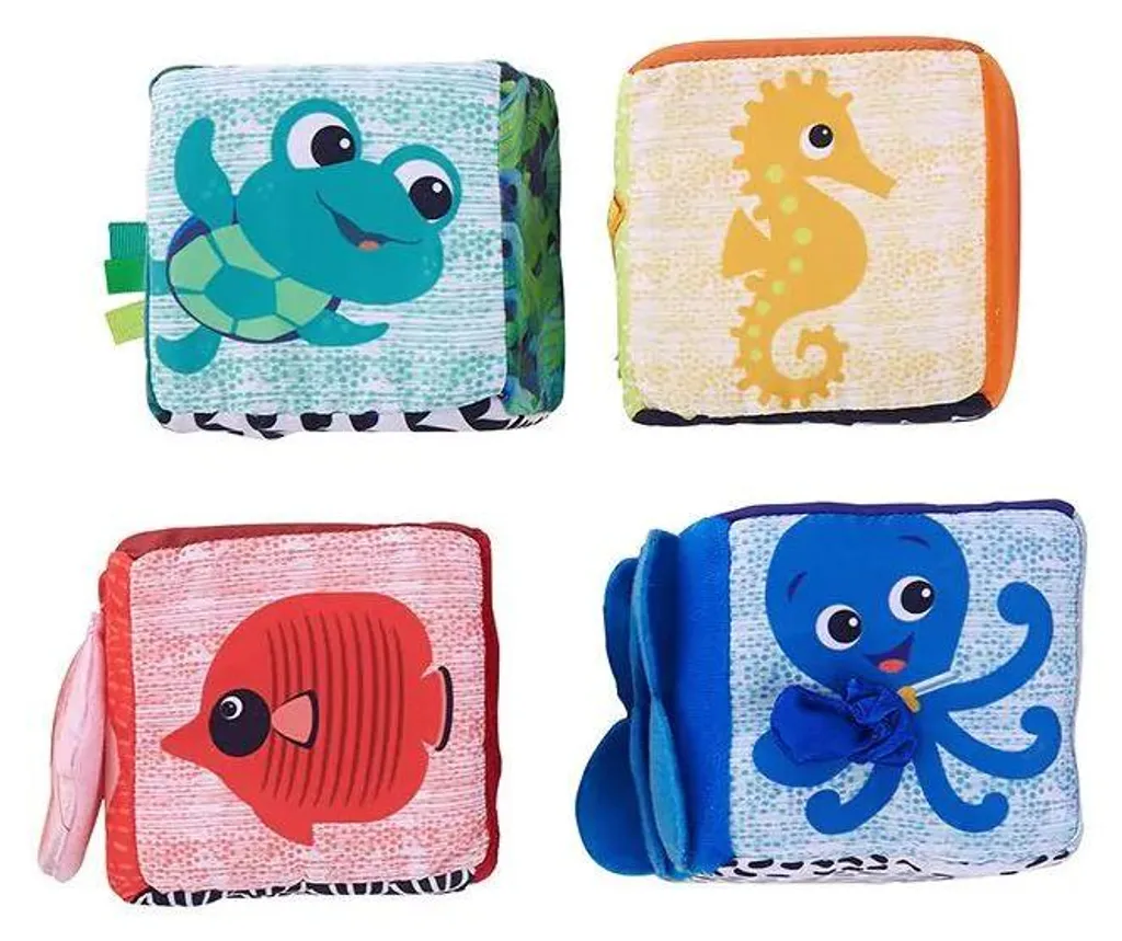 Cubes d'Éveil Souples pour Bébé : Jouets de Dentition et Construction