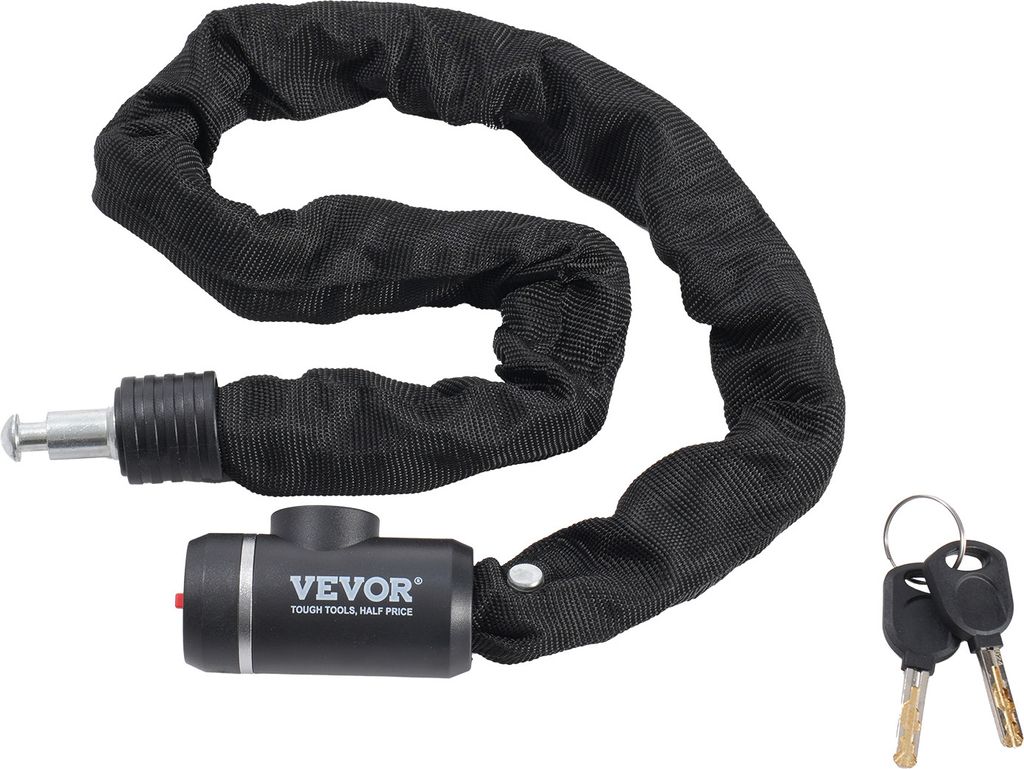 VEVOR Antivol de vélo à chaîne combiné de 88 cm de long Image du produit 