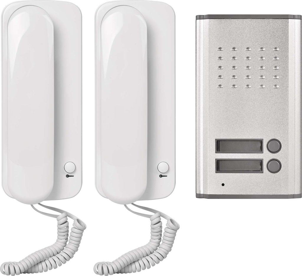 Sada domovního audiotelefonu H1086, 2 účastníci