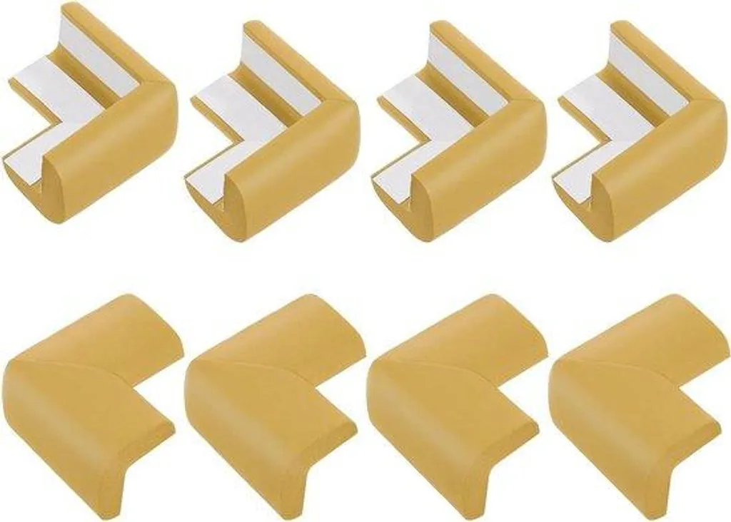 Protections d'angle souples lot de 8 marron avec mousse amortissante NBR