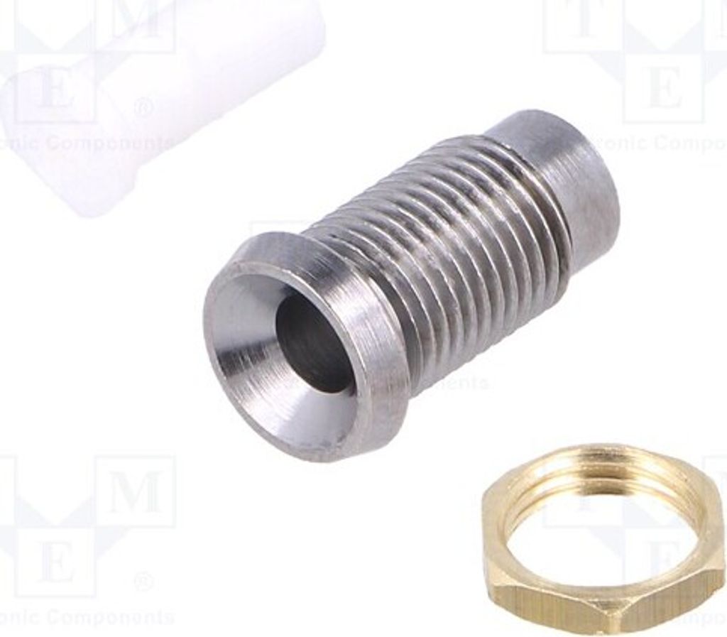 1x Fassung für LEDs konkav L: 13,9mm A104700AAA Fassungen IP66 3mm Metall