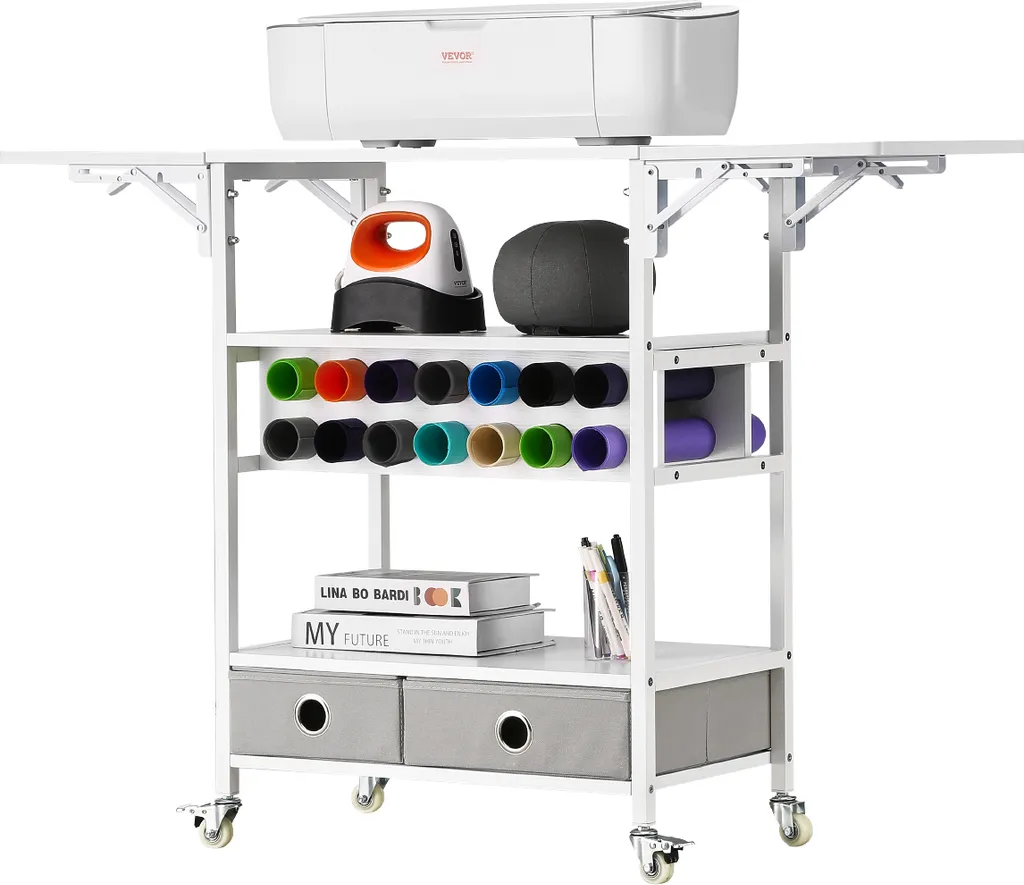 Carrello VEVOR Bianco: Estetica e Funzionalità per il Crafting