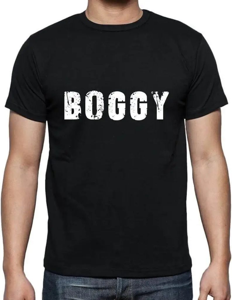 Herren Grafik T-Shirt Boggy Öko-Verantwortlich Vintage Jahrgang Kurzarm Lustige Druck Geburtstag Geschenk Mann