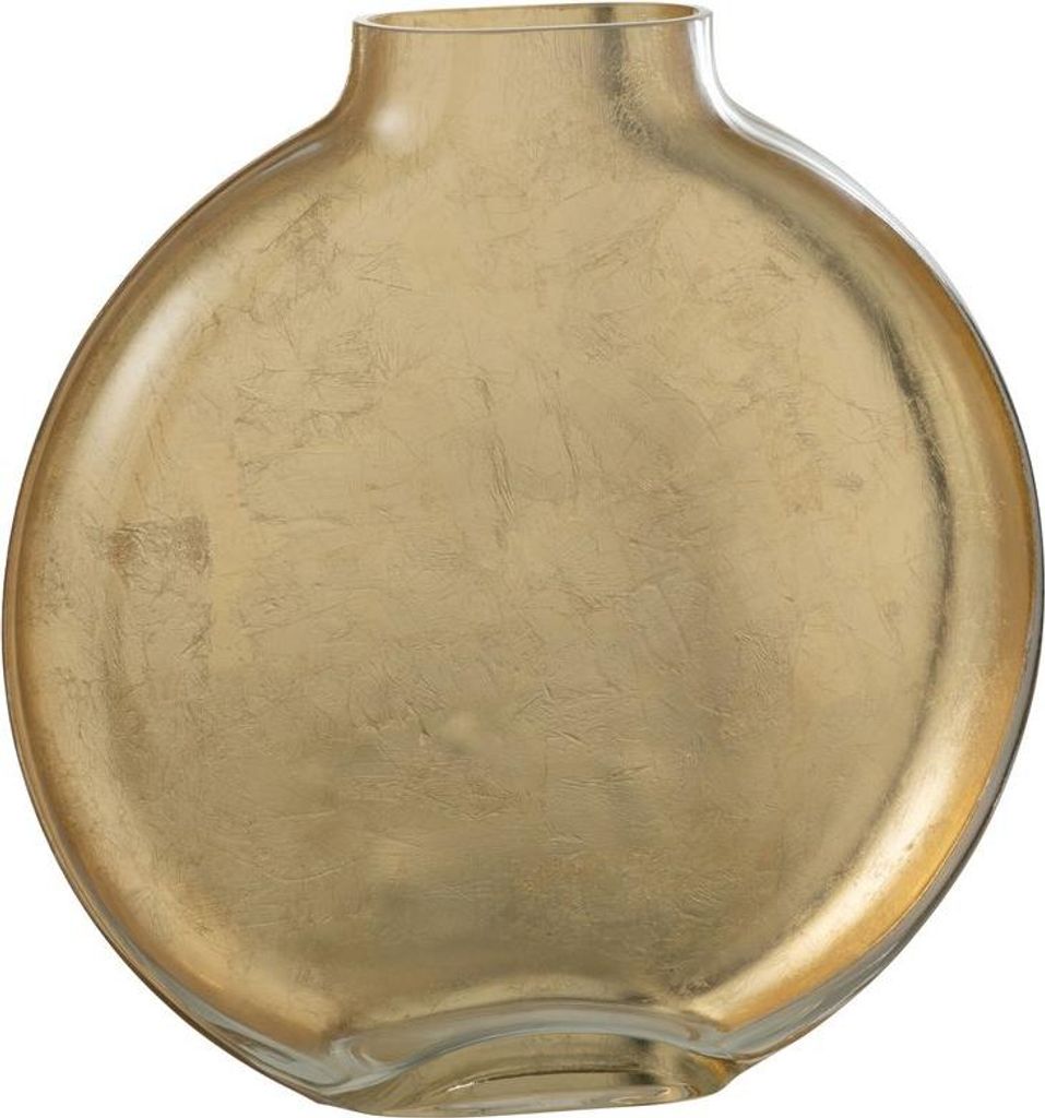 J-Line Vase Miki Glas Transparent/Gold Large