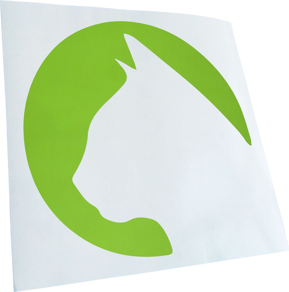 Kiwistar - Autoaufkleber - Katzenkopf Cat Head Heckscheibe - Aufkleber für Auto Kfz Fahrrad, LKW, Truck Mofa