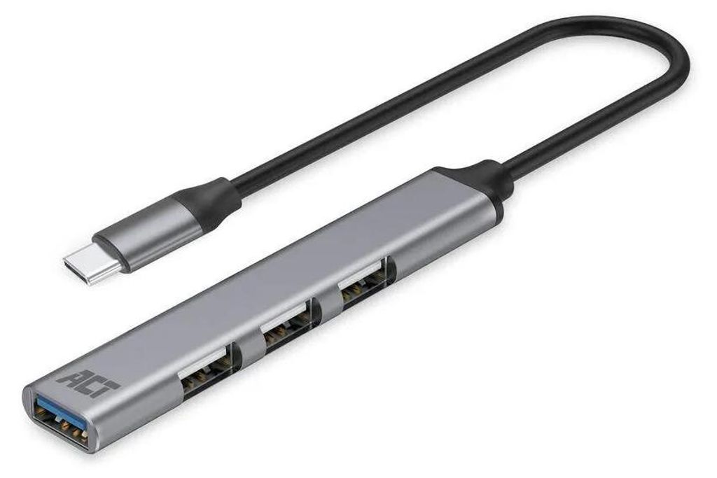 ACT USB-C hub, 3x USB-A 2.0 and 1x USB-A 3.0 (AC6425)