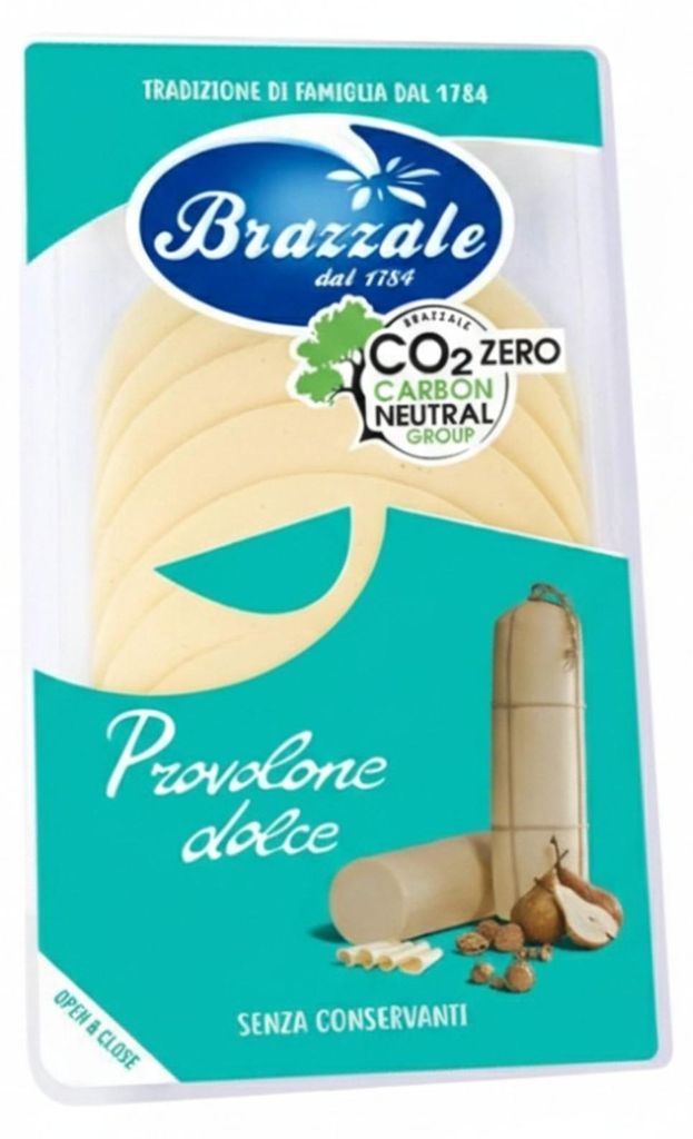 Fromage Provolone doux, en tranches, 80 g, marque Brazzale Image du produit 
