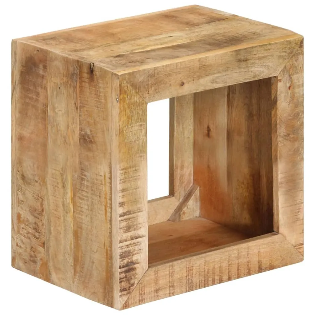Sgabello Retrò in Legno di Mango 40x30x40 cm | Fascino d'Altri Tempi