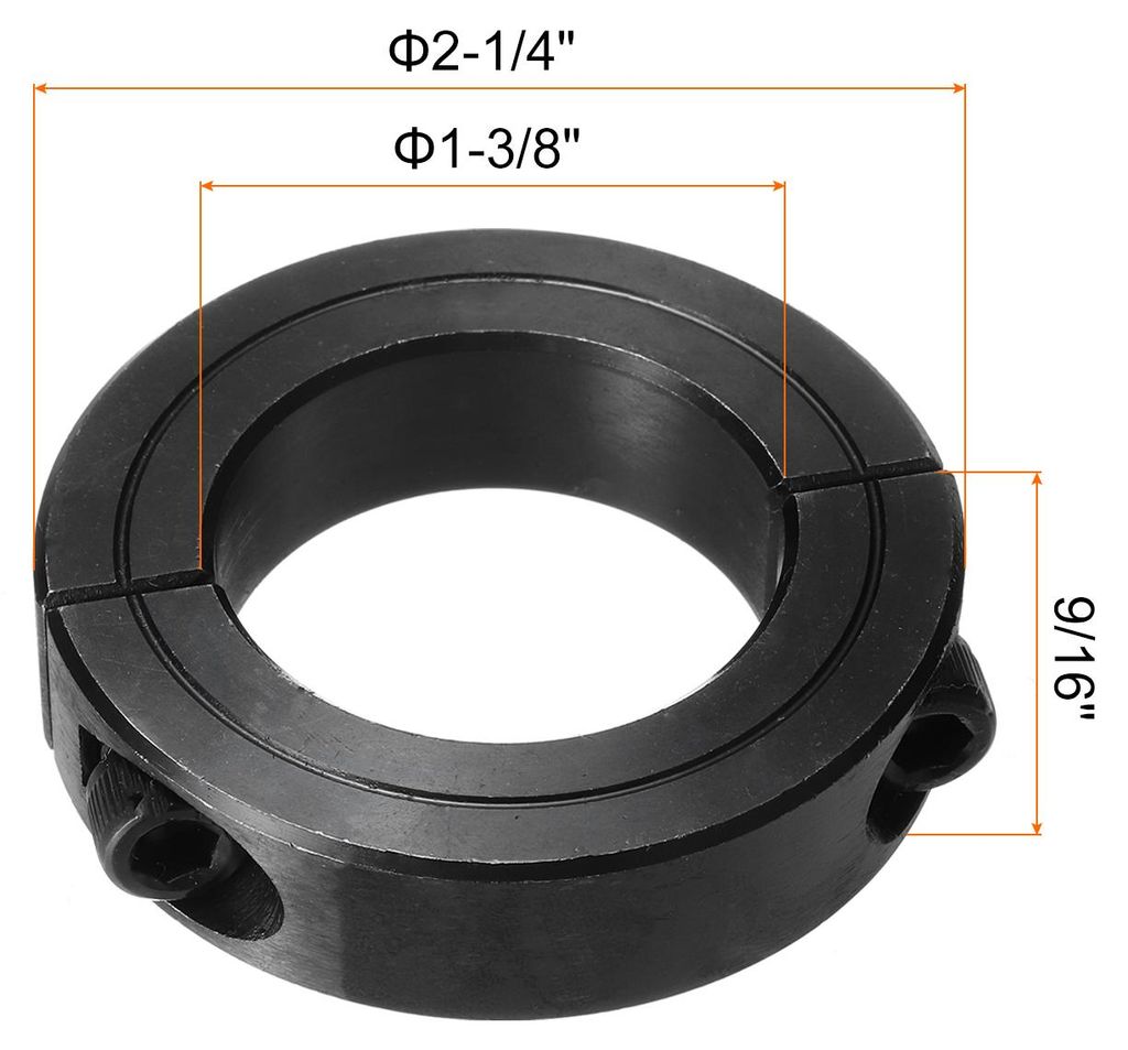 Stellringe 35mm Bohrung 57mm AD 14mm Breite Kohlenstoffstahl Tiefenanschlagringe Doppelt Geteilter Wellenringe fš¹r Zahnradbaugruppe Auto Eisenba...