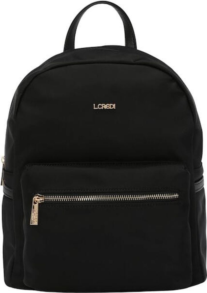 L.CREDI Freizeitrucksack Rucksack Alena Backpack Black schwarz