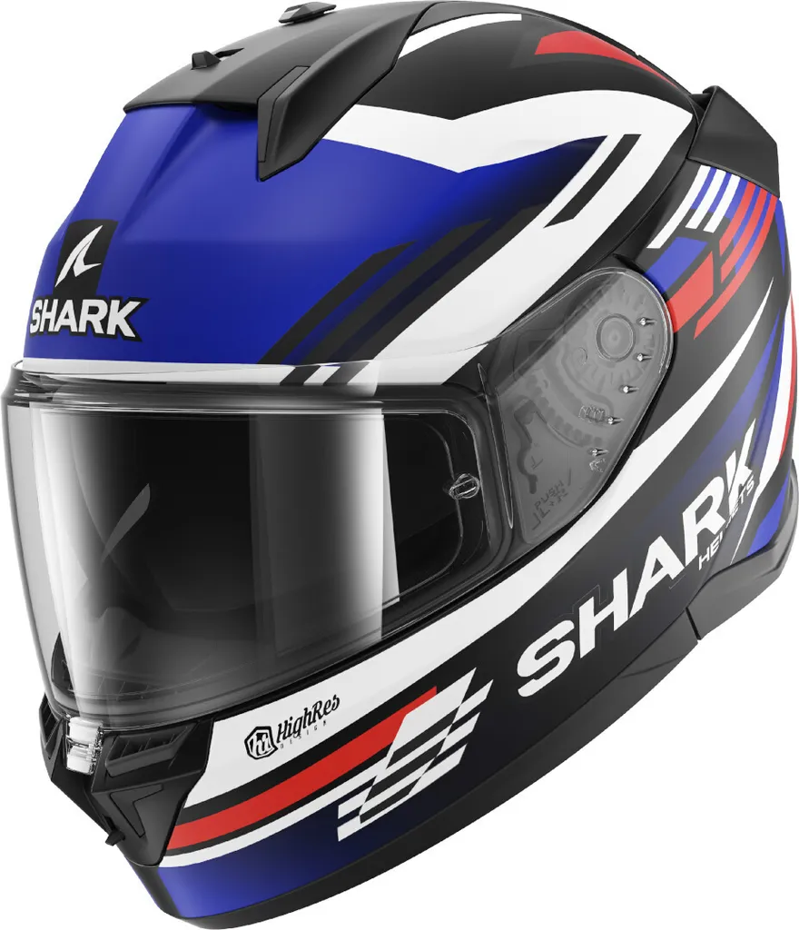 Casque Shark D-Skwal 3 avec écran solaire intégré et déco Firstlap