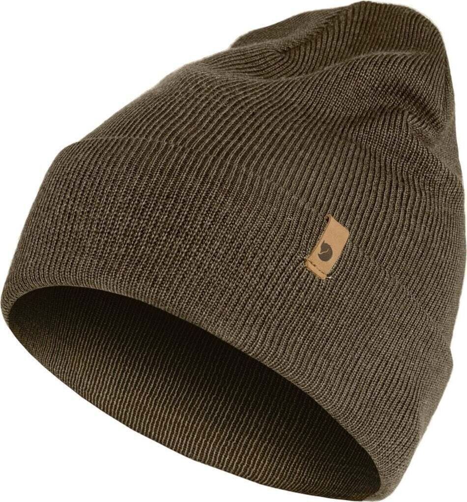 Fjällräven Classic Knit Hat Dark Olive Zimowa czapka Zdjęcie produktu 