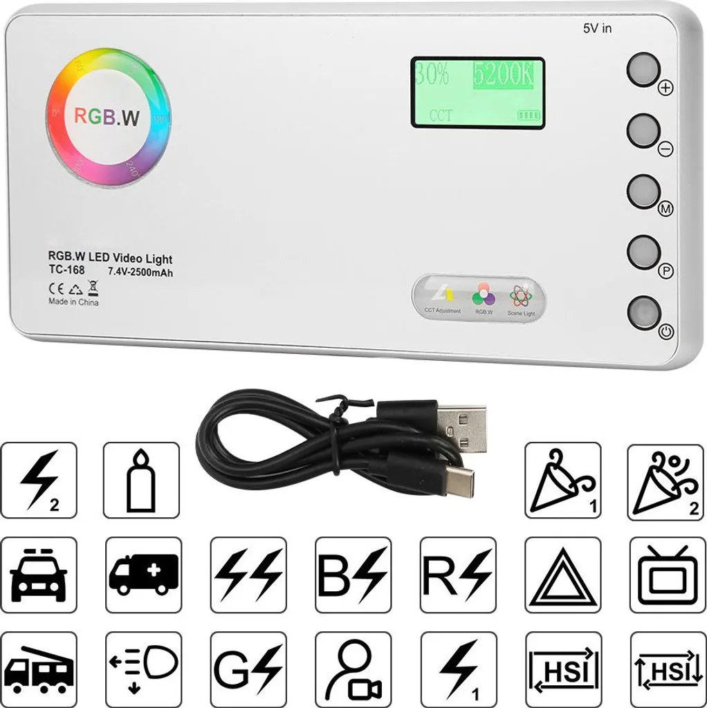 Panneau LED RGB pour Vidéo et Photo - Éclairage Professionnel Réglable