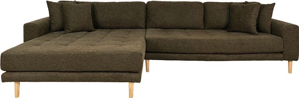 House Collection Ecksofa Milo Lounge Sofa Links Olivgrün