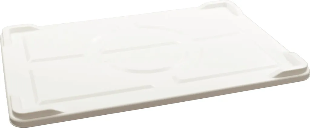 L'Oro Del Sud Scatole Per Pasta E Pizza Service - 2 Contenitori Impilabili 12L + 1 Coperchio, 40x30x10 Cm, In Polietilene HD, Bianche