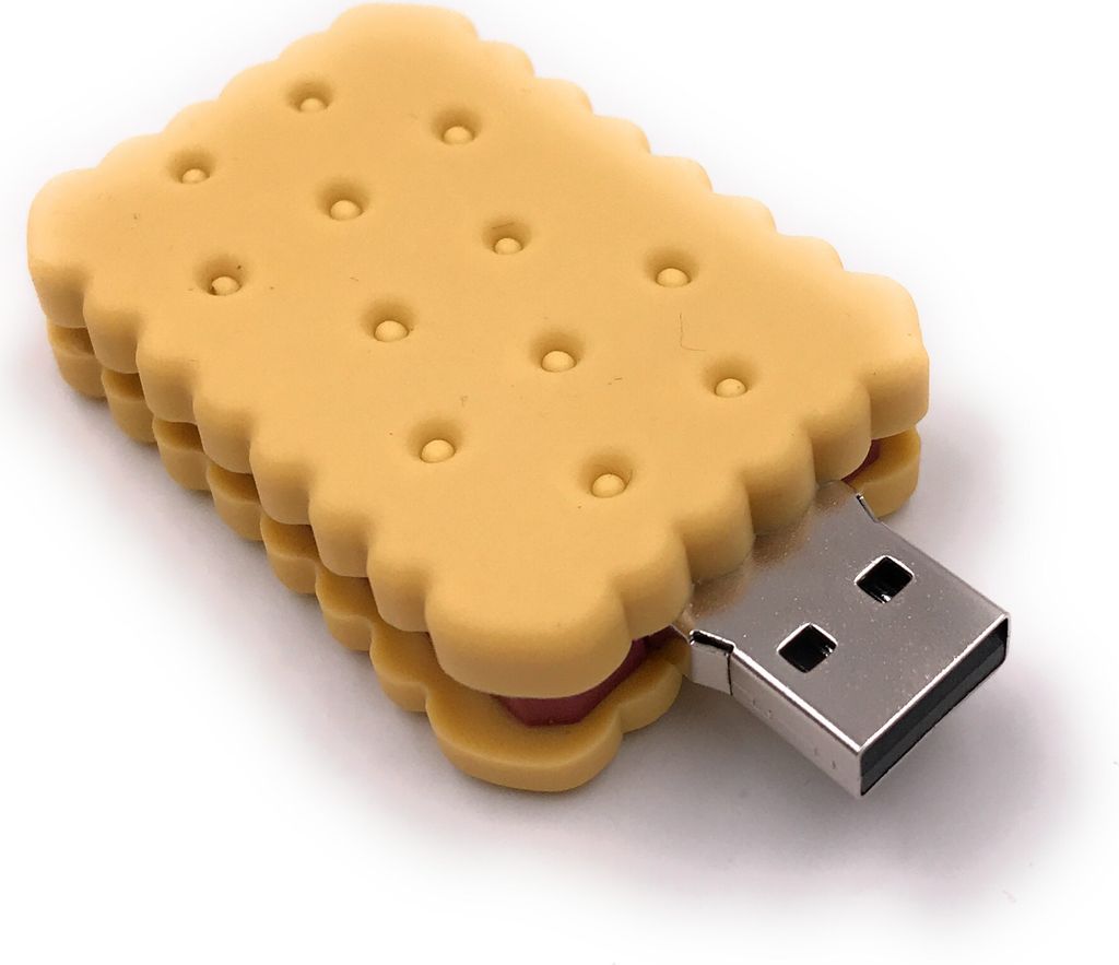 Onlineworld2013 Keks Gebäck Knabberei Doppelkeks Schokolade Funny USB Stick 64 GB USB 3.0