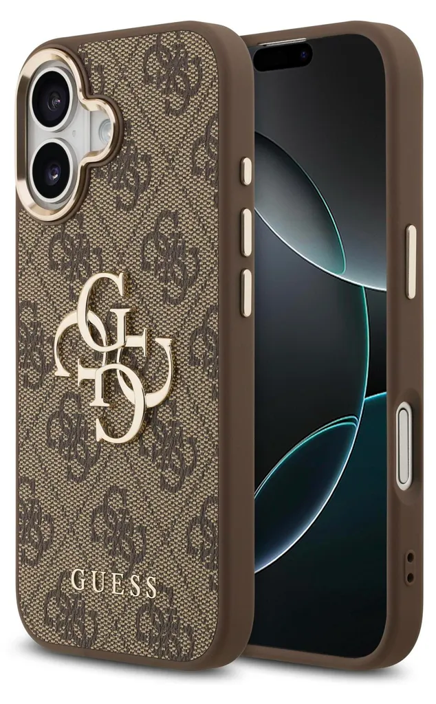 Coque Antichoc iPhone 17 GUESS Marron : Sécurité et Style avec Logo 4G