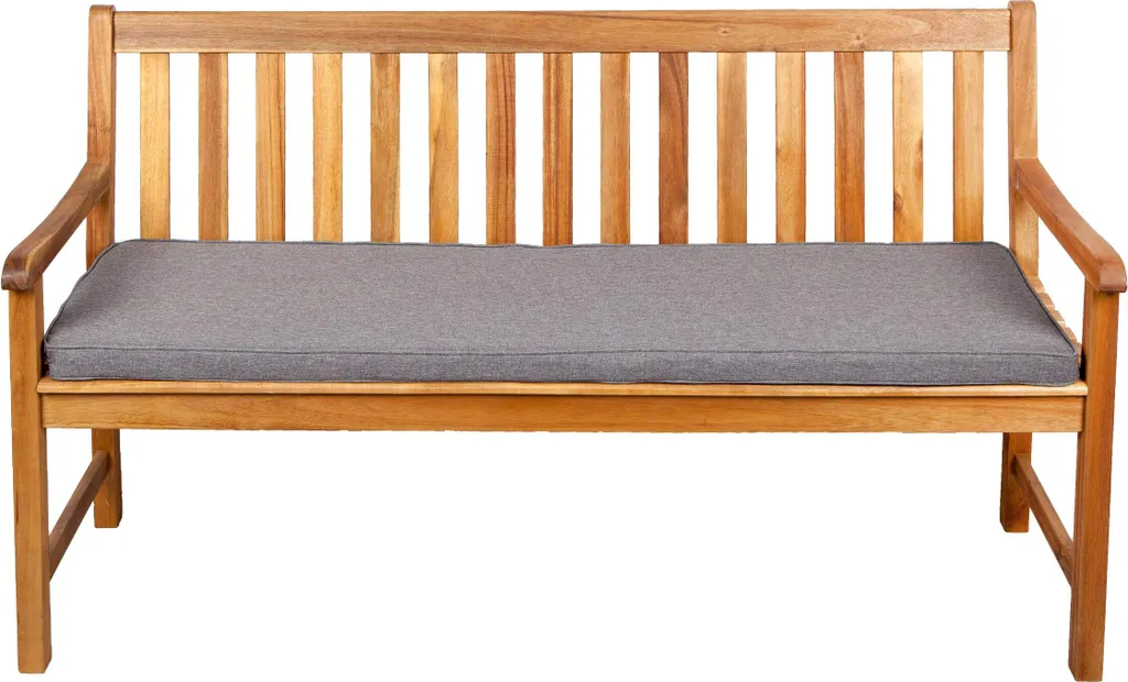 Coussin pour balançoire de jardin et banc extérieur Gris clair 130cm