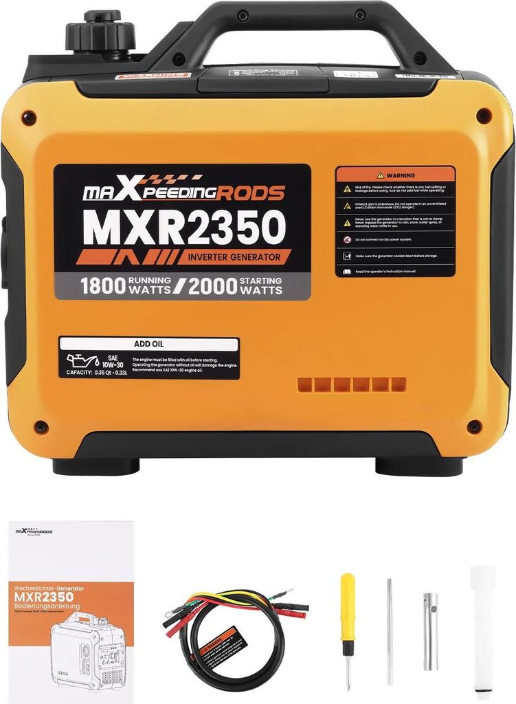 Přenosný invertorový generátor, výkon 1800 W (jmenovitý), s Obrázek produktu 