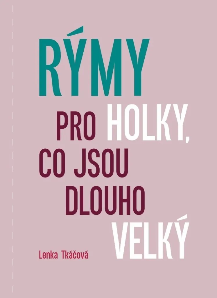 Recueil de poésie Rýmy pro holky avec illustrations artistiques uniques