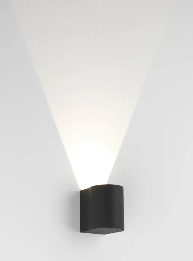 Applique LED IP65 Astro Dunbar 100 Petite Lanterne Noire Structurée 4W