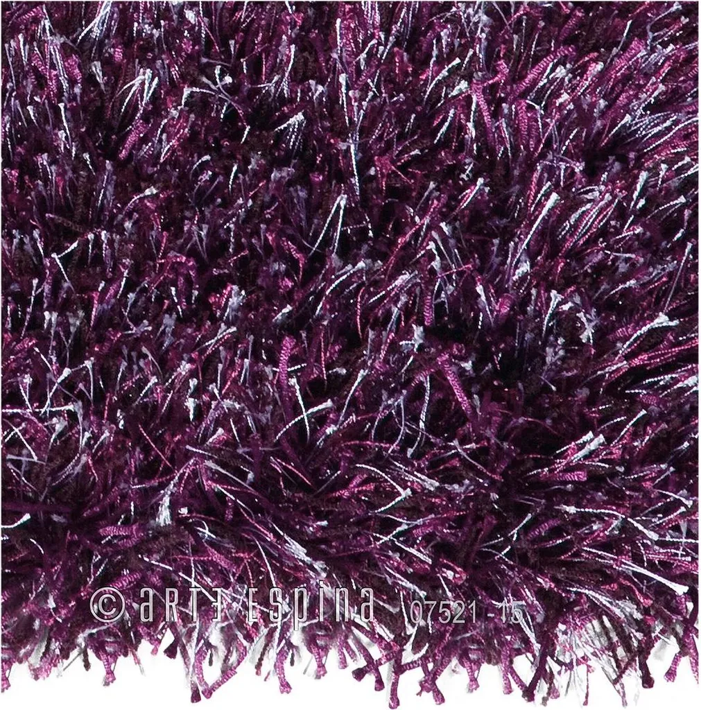 Tapis shaggy fait main BEAT - Tapis uni à poils longs ultra moelleux
