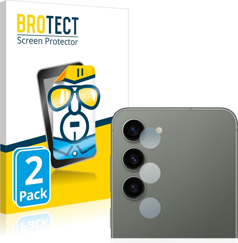 2x Für Samsung Galaxy S23 (NUR Kameraschutz) Schutzfolie BROTECT Displayschutz Display Schutz Folie Klar Transparent