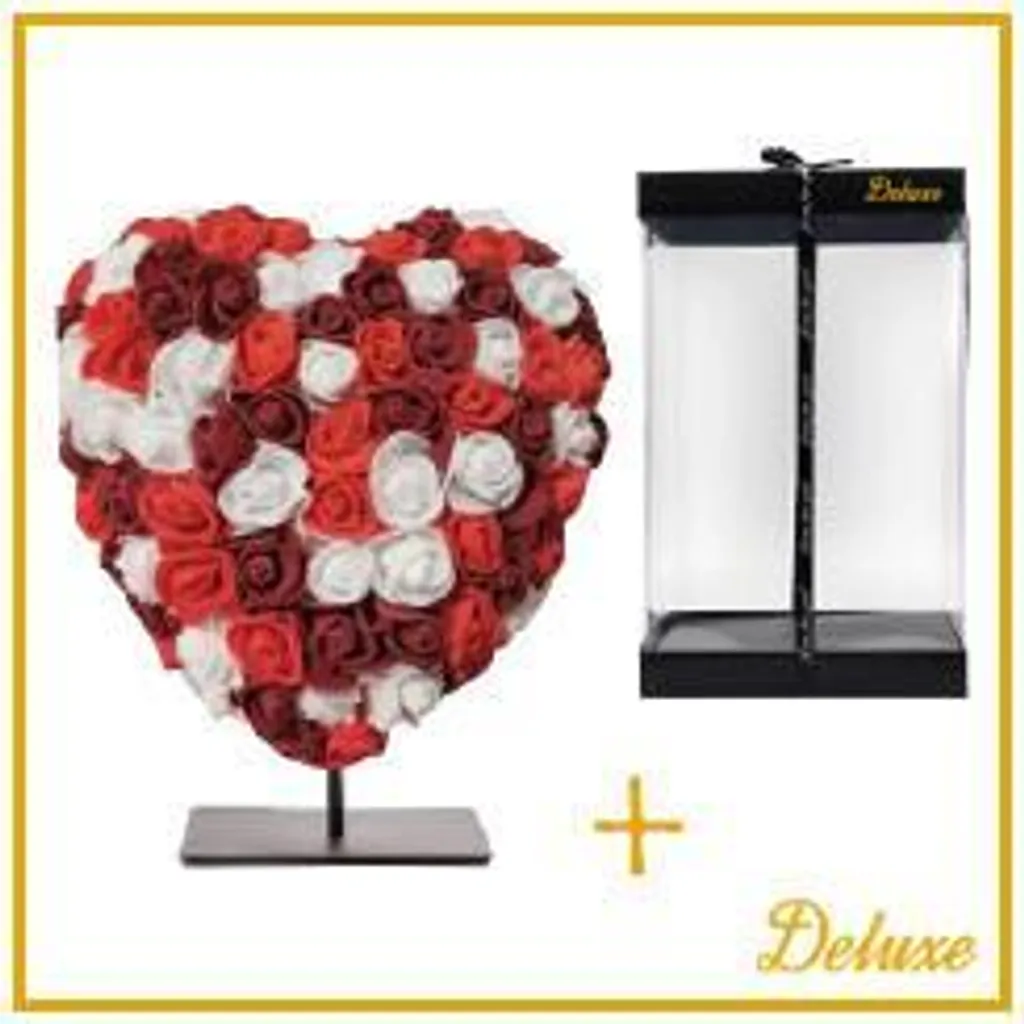 Cœur Décoratif Idée Cadeau 15 cm - Déco Intérieure Rouge et Bordeaux