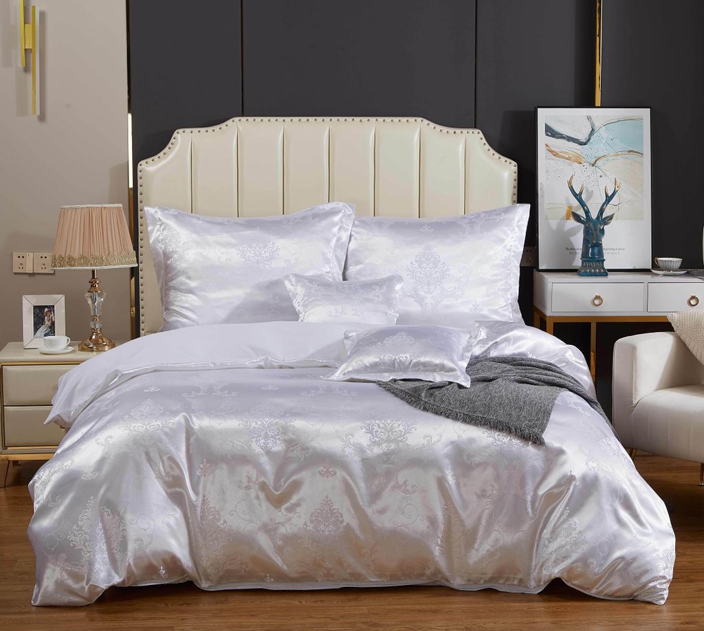 Bettwäsche 160X200, Baumwolle, Satin-Bettwäsche, Kissenbezüge 70X80, Kissenbezüge 40X40