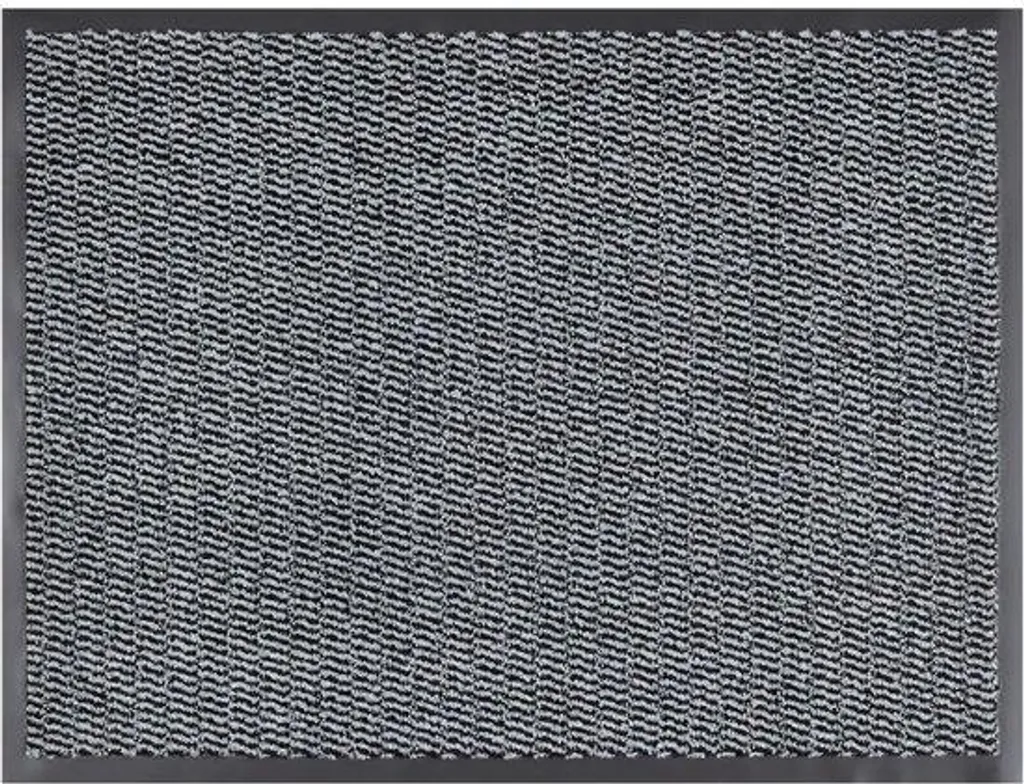 Tapis d'entrée souple gris 40x60 cm : fini les portes qui coincent !
